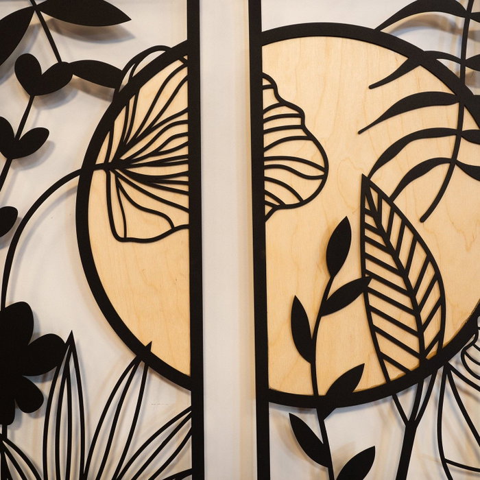 Wallity Ginkgo Wood - APT601MS Negro y beige Wallity Ginkgo Wood - APT601MS Negro y beige